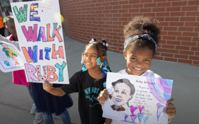 Edmunds Elementary participates in Ruby Bridges Walk to School Day!